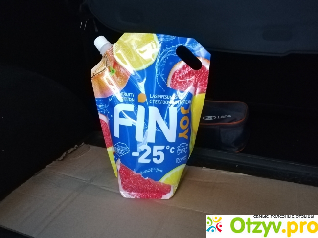 Отзыв о Стеклоочиститель FIN JOY FRUITY -25 цитрус 3л