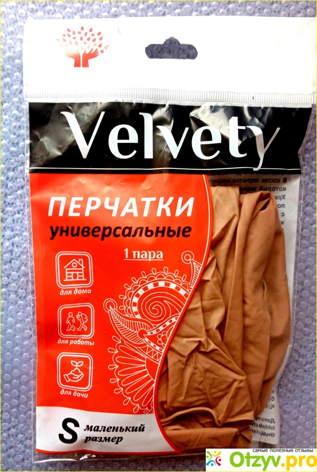 Отзыв о Перчатки латексные универсальные Velvety