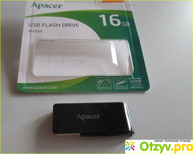 Сверхскоростной флэш-накопитель USB Flash drive 3.2 AH350 16 GB Apacer фото2