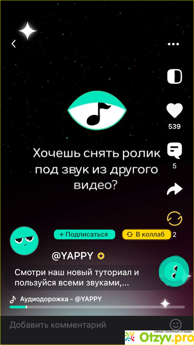 Отзыв о Yappy: создай коллаб