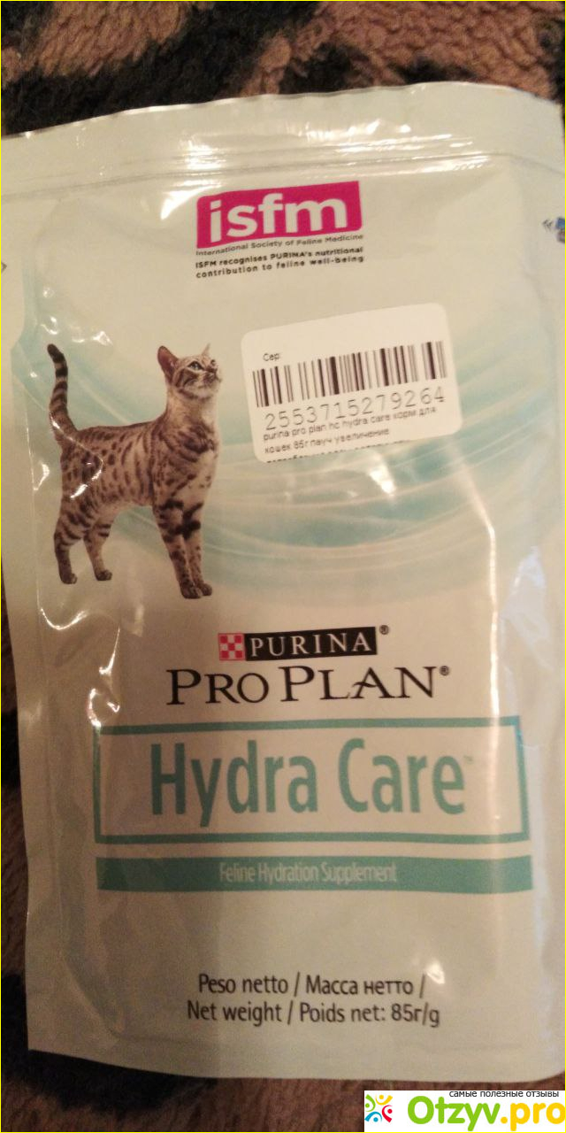 Отзыв о Влажный корм для кошек Pyrina Pro plan Hidra Care