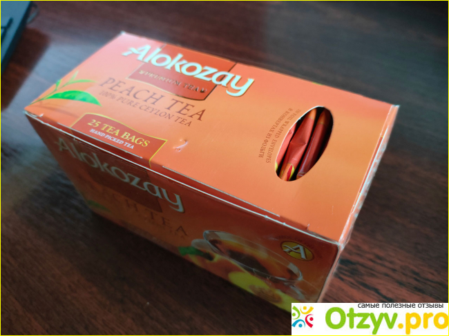 Отзыв о Чай черный с ароматом персика Alokozay Peach Tea