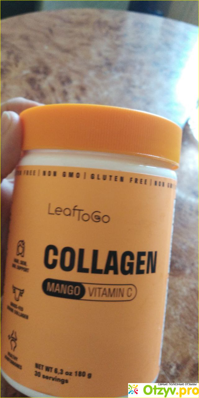 Отзыв о Коллаген порошок со вкусом манго и витамином СLeaftogo