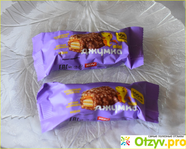 Отзыв о Хрустящие вафли с мягкой карамелью и воздушной кукурузой "Джумка" KDV