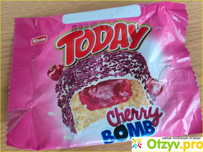 Отзыв о Пирожное Elvan Today Cherry Bomb Вишнёвое