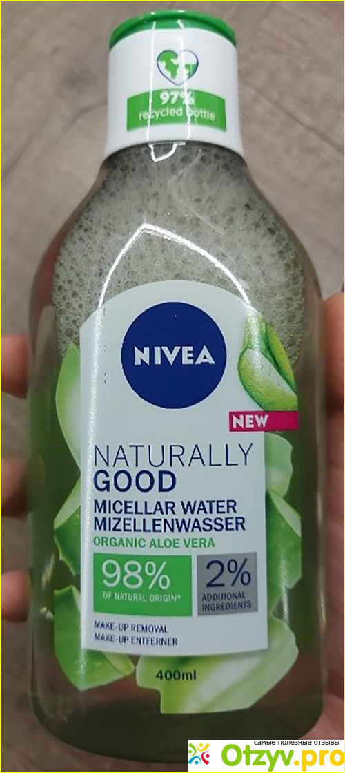 Отзыв о Мицеллярная вода NIVEA Naturally Good Micellar Water