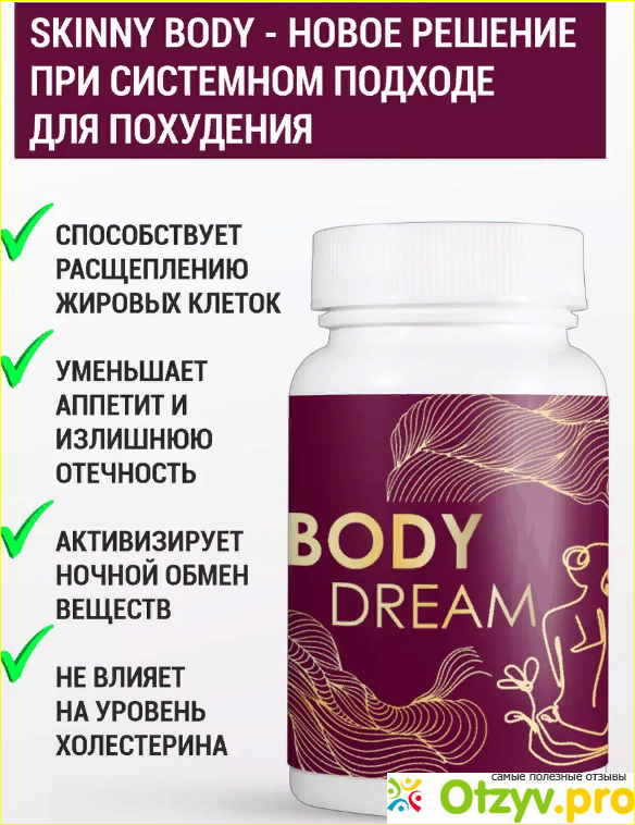 Отзыв о Таблетки Body Dream для похудения