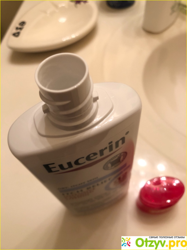Интенсивный успокаивающий лосьон Eucerin Itch Relief, лосьон для снятия зуда для чувствительной сухой кожи, флакон объемом 8,4 жидких унции фото1