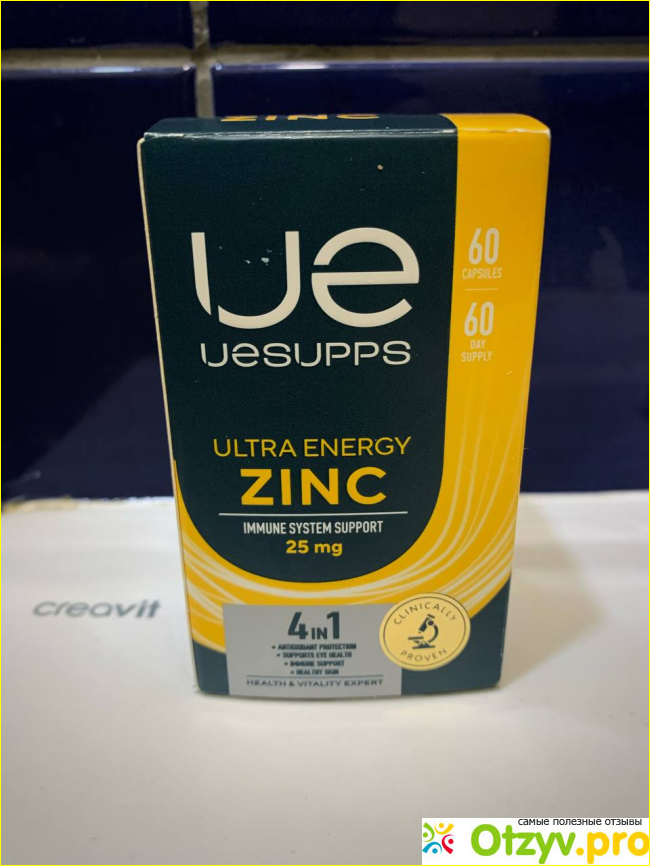 Отзыв о Уесаппс Цинк 60 капсул (UESUPPS Ultra Energy Zinc)