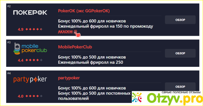 Отзыв о Academypoker.ru
