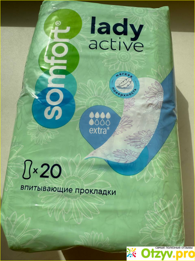 Отзыв о Прокладки урологические Somfort Lady Active Extra 20 шт