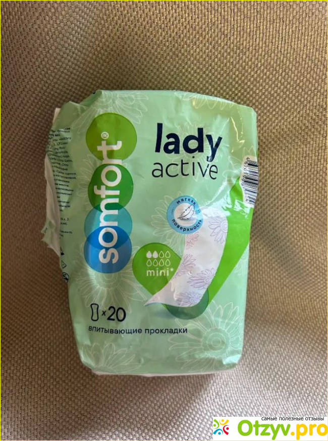 Отзыв о Прокладки урологические Somfort Lady Active Mini 20