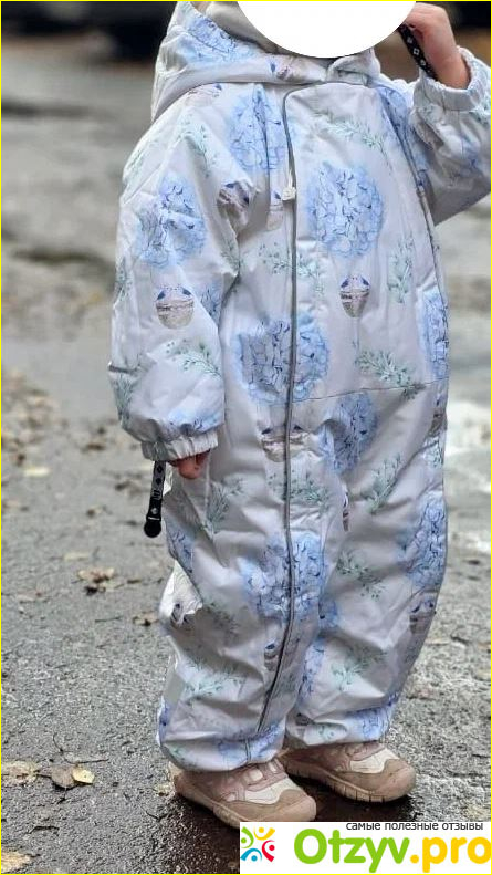Отзыв о Водоотталкивающий демисезонный комбинезон с варежками Anna Leon
