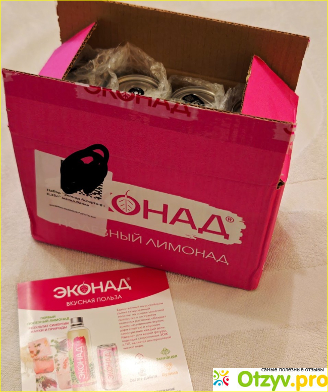 Отзыв о ЭКОНАД "Ассорти вкусов" (Натуральный лимонад без сахара)
