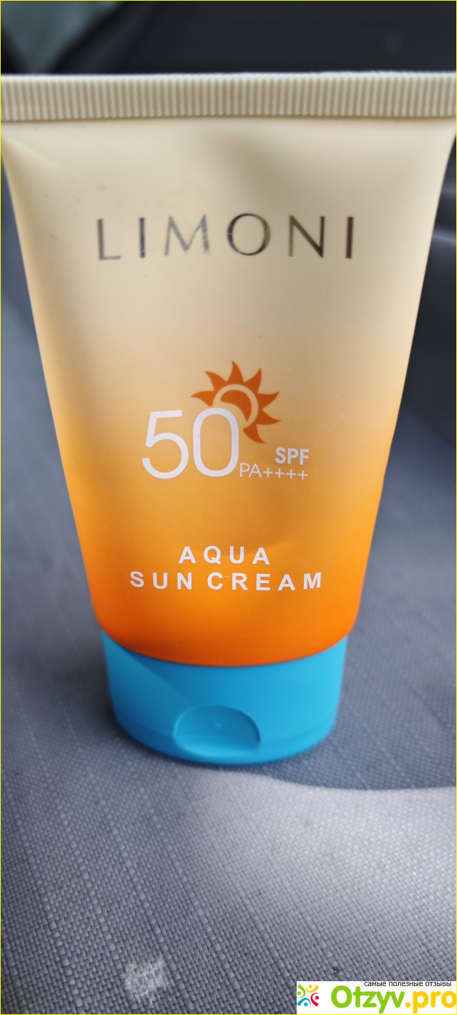 Отзыв о Солнцезащитный крем Aqua Sun Cream 50 SPF Limoni