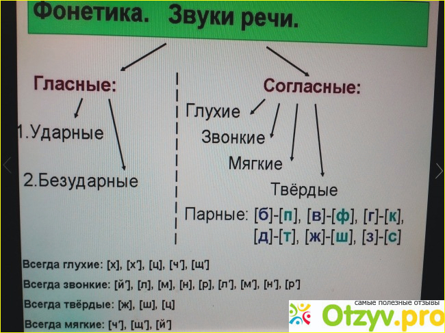 Согласные мягкие зелень