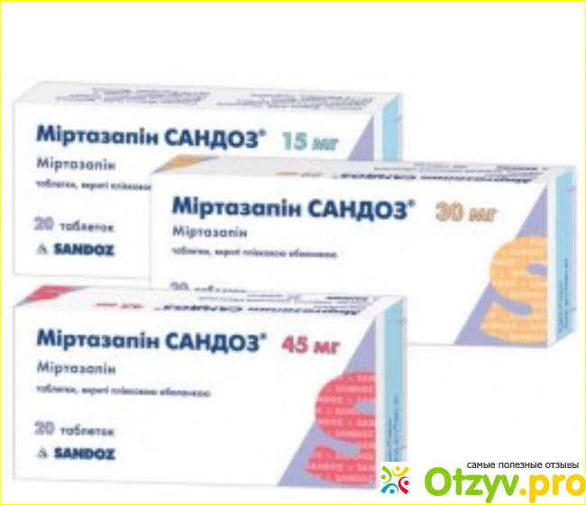 Миртазапин отзывы
